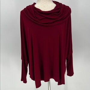 Cable & Gauge Rich Red Knit Top